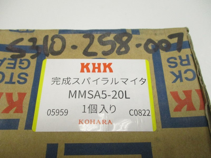 KHK MMSA5-20L SPIRAL MITER GEAR  NSFS