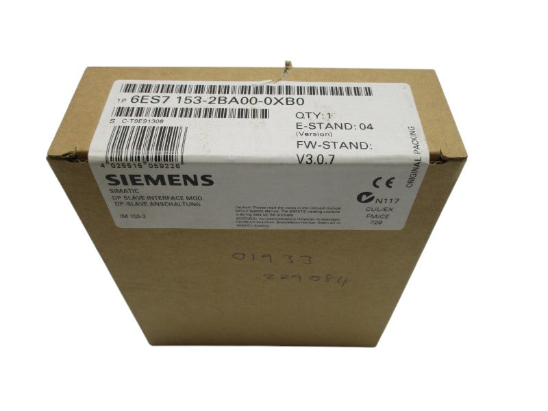 SIEMENS SIMATIC S7 6ES7153-2BA00-0XB0 DP SLAVE INTERFACE  NSFS