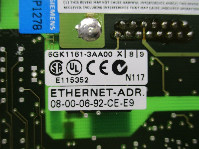 SIEMENS SIMATIC NET 6GK1161-3AA00 PCI CARD  NSMP