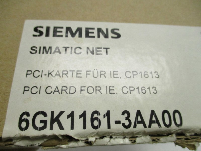 SIEMENS SIMATIC NET 6GK1161-3AA00 PCI CARD  NSMP