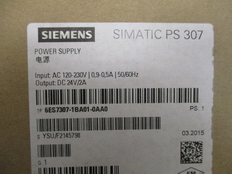 SIEMENS SIMATIC PS 307 6ES5430-4UA12 POWER SUPPLY  NSFS