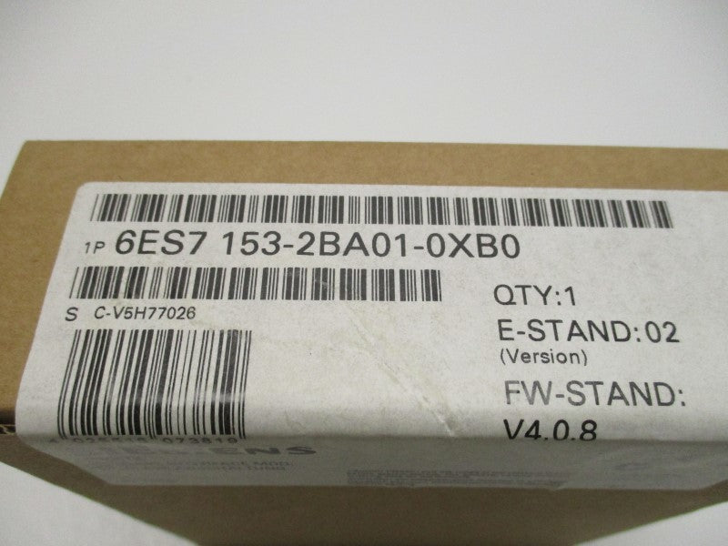 SIEMENS SIMATIC 6ES7153-2BA01-0XB0 DP SLAVE INTERFACE  NSFS
