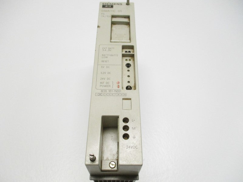 SIEMENS SIMATIC S5 6ES5951-7ND51 POWER SUPPLY  UNMP