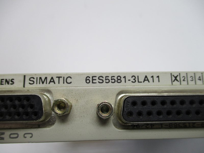 SIEMENS SIMATIC 6ES5581-3LA11 MASS STORAGE MODULE (AS PICTURED)  UNMP