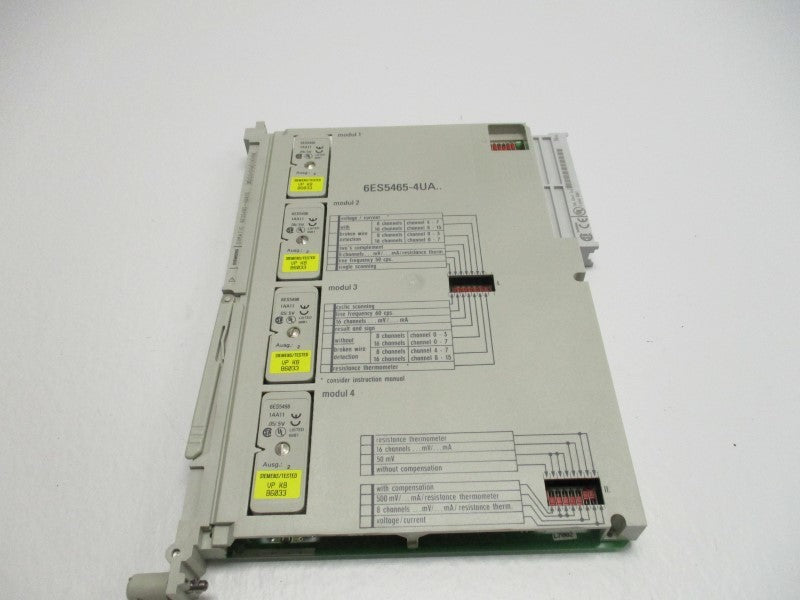 SIEMENS SIMATIC 6ES5465-4UA13 ANALOG INPUT MODULE  UNMP