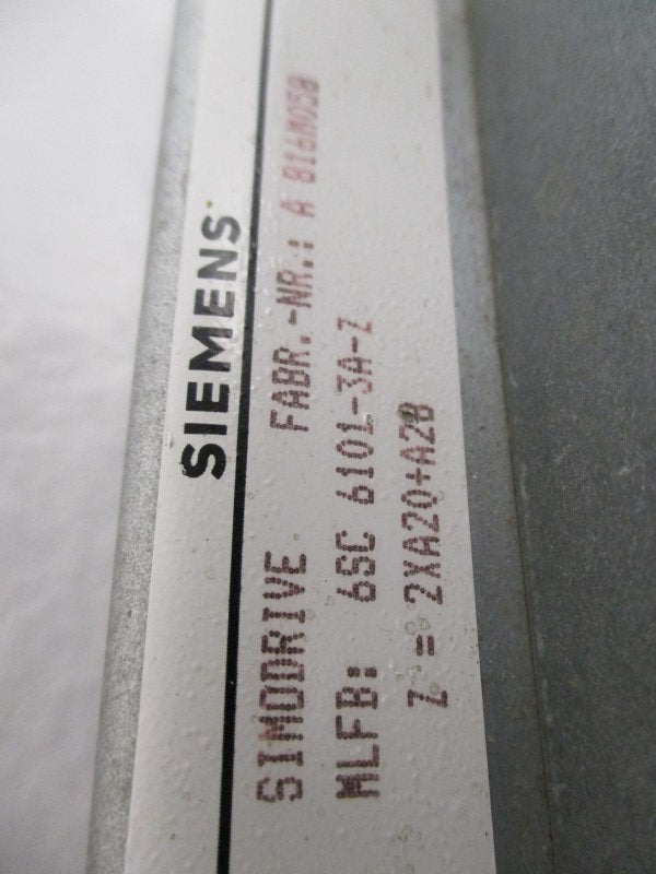 SIEMENS SIMODRIVE 6SC6101-3A-Z RACK CHASSIS (AS PICUTURED)  UNMP