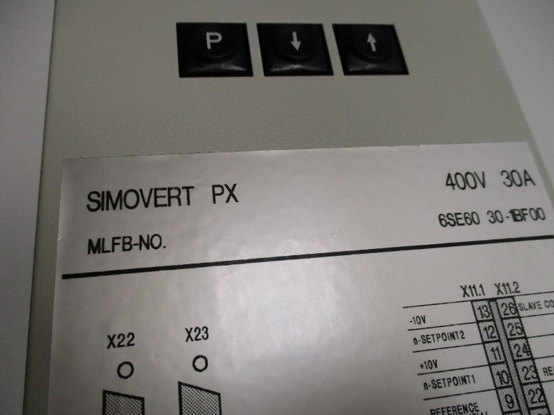 SIEMENS 6SE6030-1BF00 PULSE CONVERTER (REPAIRED)  UNMP