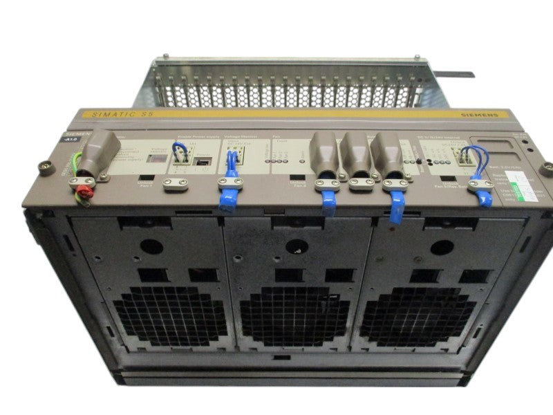 SIEMENS 6ES5955-3LF42/6ES5188-3UA22 21-SLOT RACK POWER SUPPLY UNIT  UNMP