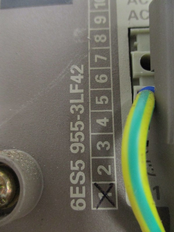 SIEMENS 6ES5955-3LF42/6ES5188-3UA22 21-SLOT RACK POWER SUPPLY UNIT  UNMP