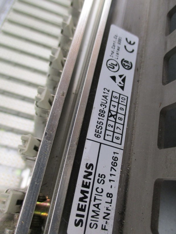 SIEMENS 6ES5955-3LC42/6ES5188-3UA12 21-SLOT RACK POWER SUPPLY UNIT  UNMP