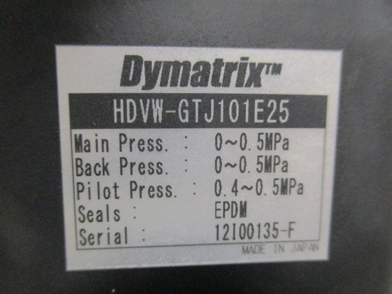 DYMATRIX HDVW-GTJ101E25 DIAPHRAGM VALVE  NSNP