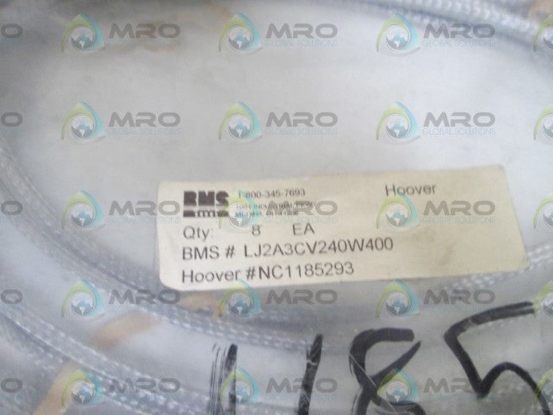 LOT OF 8 BMS BURNS HEATER LJ2A3CV240W400 NSNP IN BAG