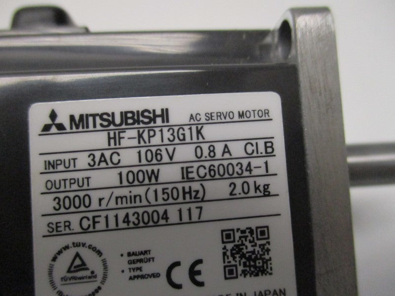 MITSUBISHI HF-KP13G1K AC SERVO MOTOR RPM:3000  UNMP