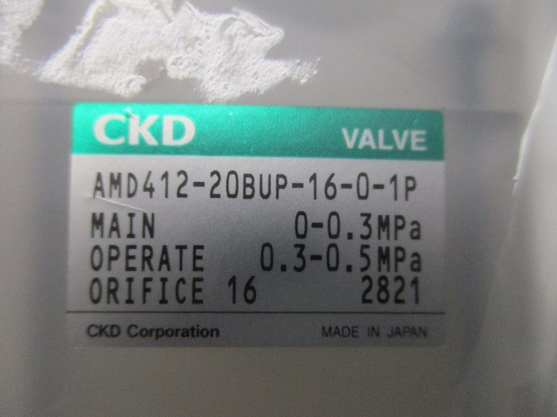 CKD AMD412-20BUP-16-0-1P PNEUMATIC VALVE  NSNP