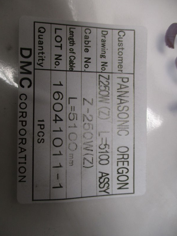 DMC Z250W 16041011-1 WIRE ASSEMBLY L=5100mm  NSMP