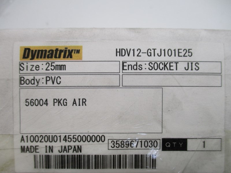 DYMATRIX HDV12-GTJ101E25 PRESSURE VALVE  NSMP