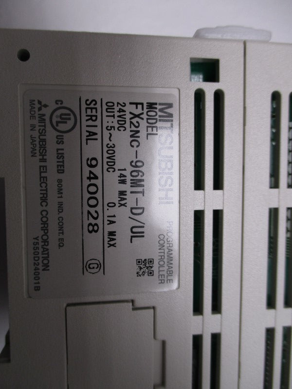 MITSUBISHI FX2NC-96MT-D/UL PROGRAMMABLE CONTROLLER  NSMP