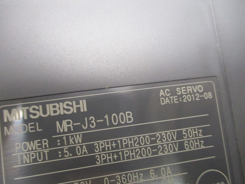 MITSUBISHI MR-J3-100B AC SERVO DRIVE  NSMP