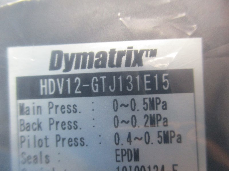 DYMATRIX HDV12-GTJ131E15 PRESSURE VALVE  NSMP