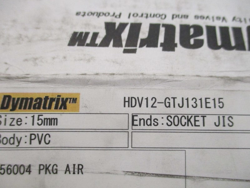 DYMATRIX HDV12-GTJ131E15 PRESSURE VALVE  NSMP