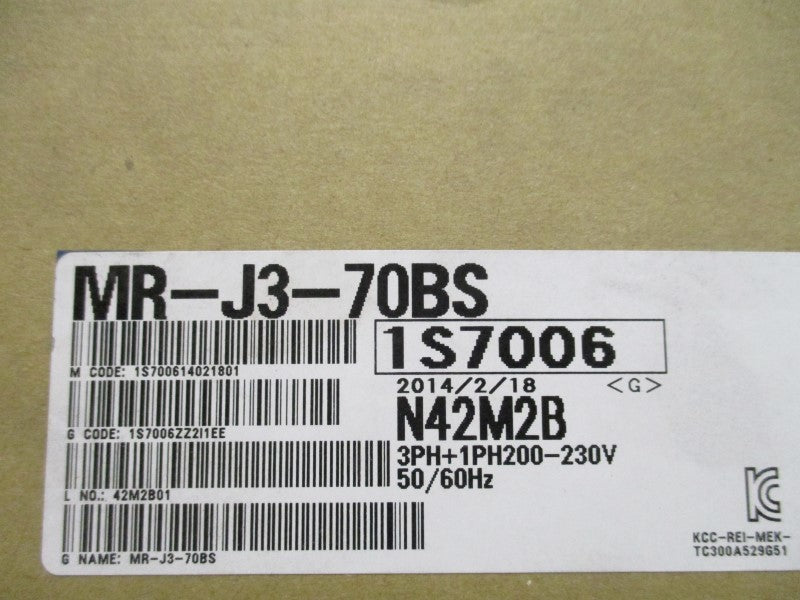 MITSUBISHI MR-J3-70BS AC SERVO DRIVE  NSMP