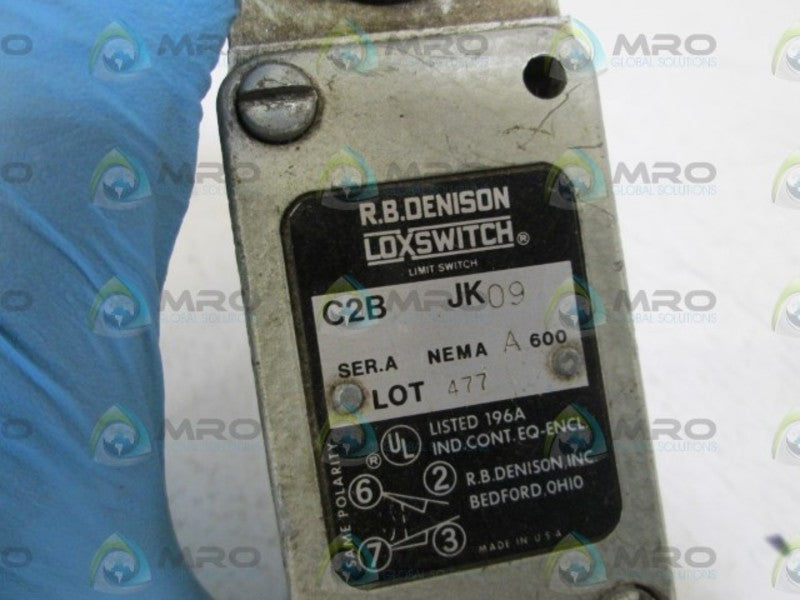 R.B. DENISON LOXSWITCH LIMIT SWITCH C2BJK09 UNMP