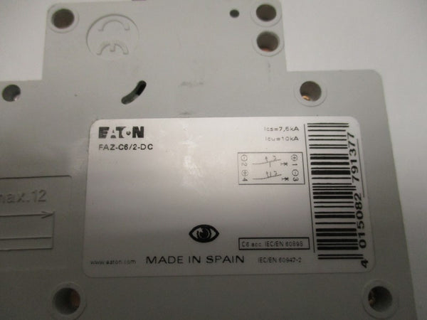 EATON FAZ-C6/2-DC CIRCUIT BREAKER 6A  NSNP