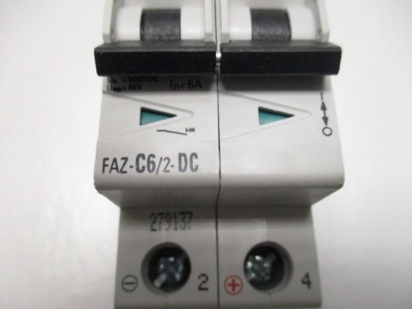 EATON FAZ-C6/2-DC CIRCUIT BREAKER 6A  NSNP