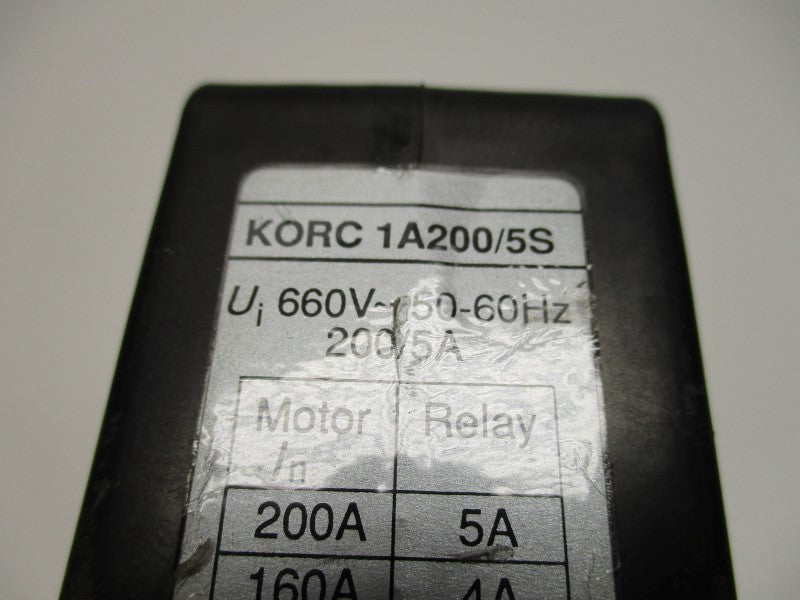 KORC 1A200/5S TRIP UNIT 660V 200/5A  UNMP