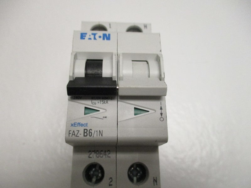 EATON FAZ-B6/1N CIRCUIT BREAKER 6A  NSNP
