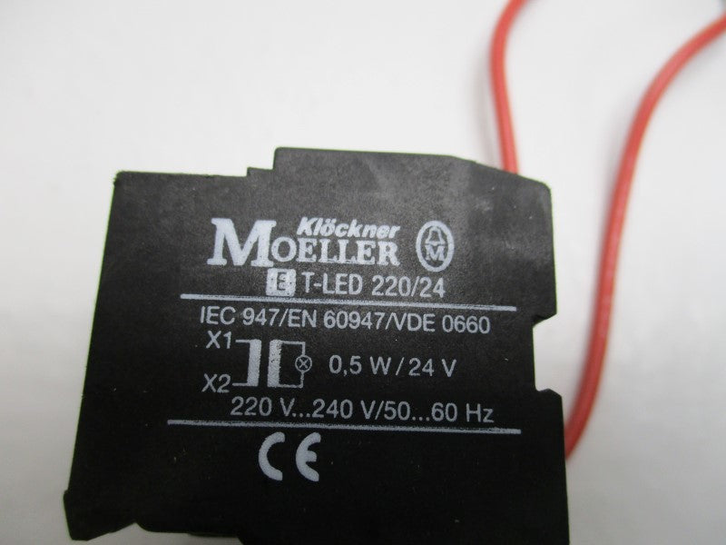 KLOCKNER MOELLER ET-LED220/24 LAMP CONTACT TRANSFORMER  UNMP