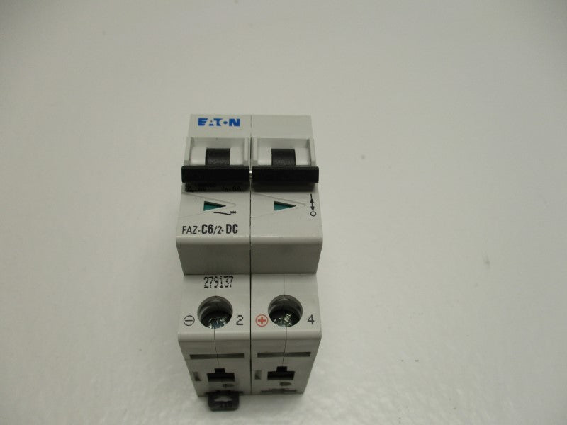 EATON FAZ-C6/2-DC CIRCUIT BRAEKER 6A  NSMP