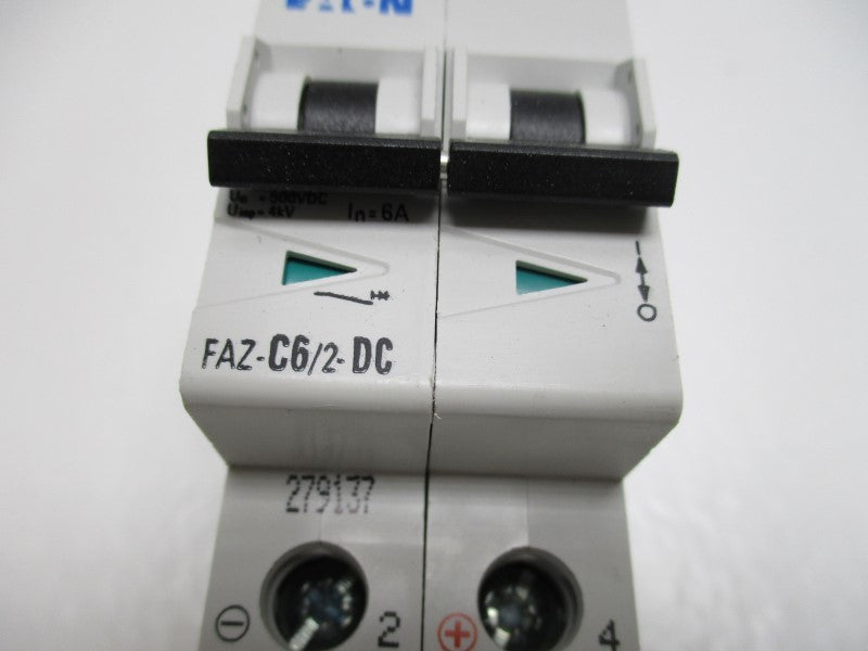 EATON FAZ-C6/2-DC CIRCUIT BRAEKER 6A  NSMP