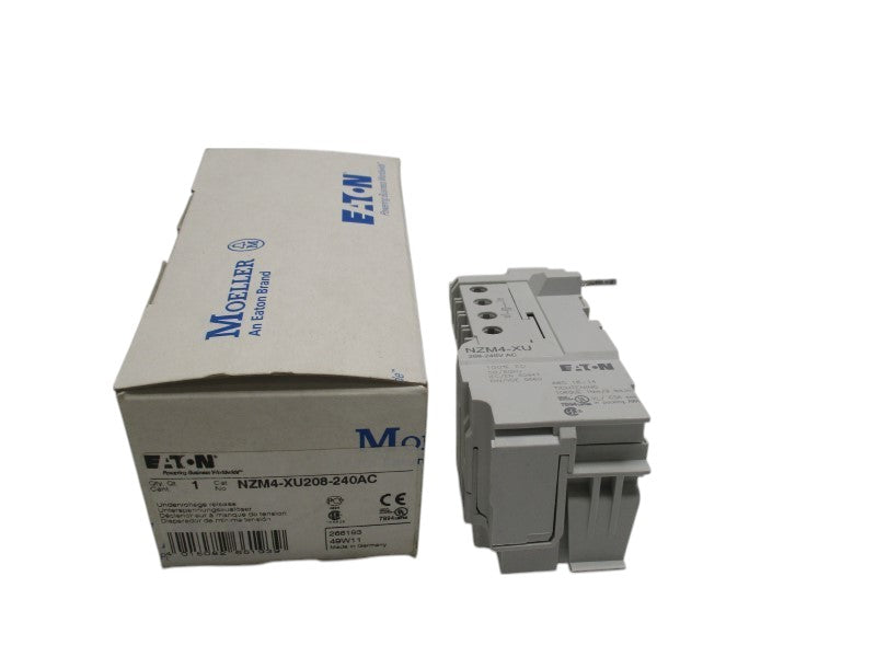 EATON NZM4-XU208-240AC UNDERVOLTAGE RELEASE 208=240VAC  NSMP