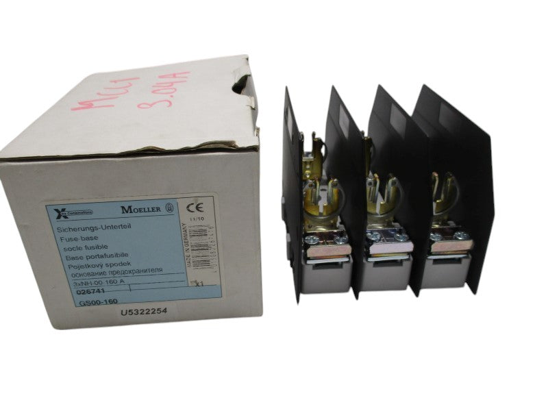 KLOCKNER MOELLER GS00-160 FUSE BASE  NSMP