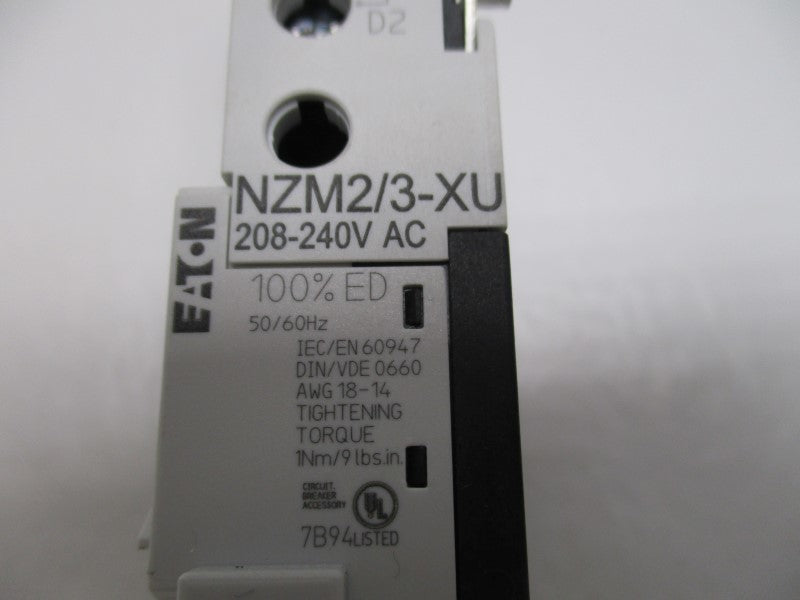 EATON NZM2/3-XU208-240VAC SPECIAL TRIP 208-240VAC  NSMP