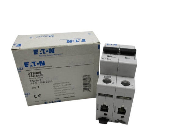 EATON FAZ-S4/2 CIRCUIT BREAKER 4A  NSMP