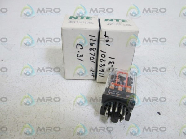 LOT OF 2 NTE POWER RELAY R02-14D10-24 NSMP