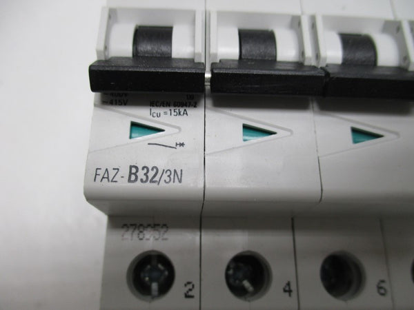 EATON FAZ-B32/3N CIRCUIT BREAKER 32A  NSMP