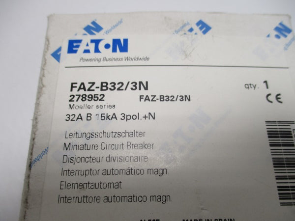 EATON FAZ-B32/3N CIRCUIT BREAKER 32A  NSMP