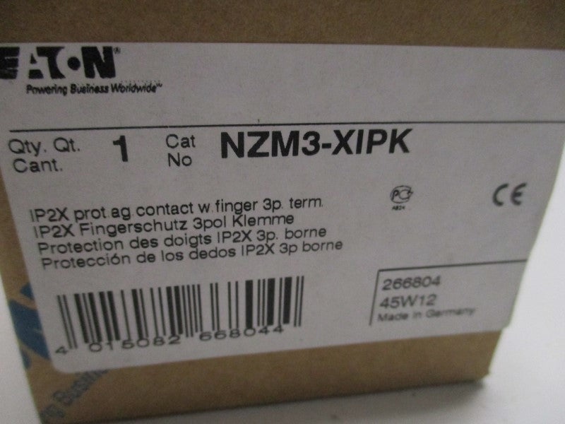 EATON NZM3-XIPK PROT. AG. CONACT W/ FINGER  NSMP