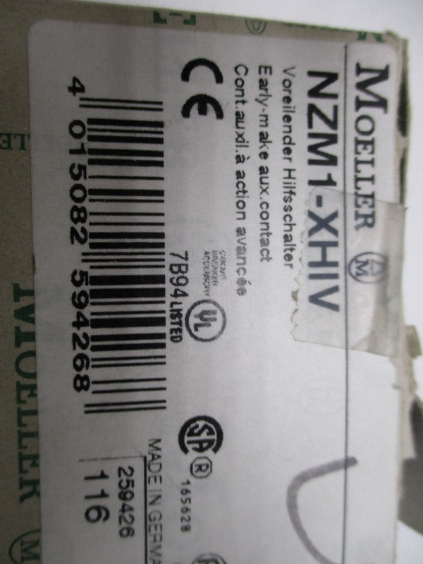 KLOCKNER MOELLER NZM1-XHIV EARLY MAKE AUXILIARY CONTACT  NSMP