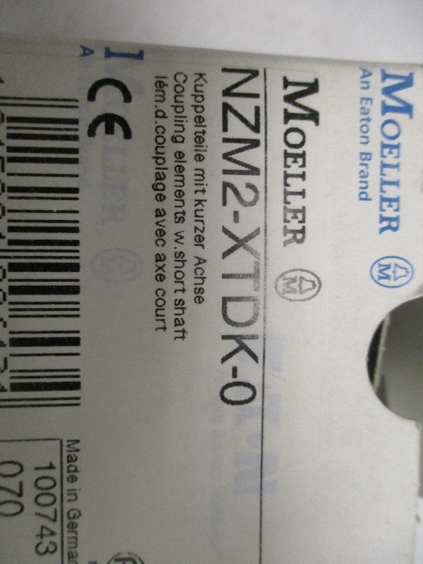KLOCKNER MOELLER NZM2-XTDK-0 COUPLING ELEMENTS W/ SHORT SHAFT  NSMP