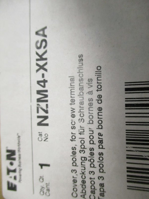 EATON NZM4-XKSA COVER FOR SCREW TERMINAL (MISSING ACCESSORIES)  NSMP