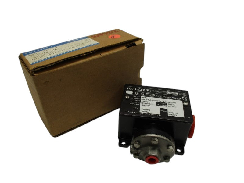 ASHCROFT B424V PRESSURE SWITCH SET AT -13"Hg  NSMP