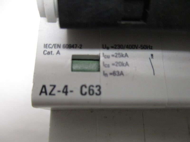 EATON AZ-4-C63 CIRCUIT BREAKER 63A  NSNP