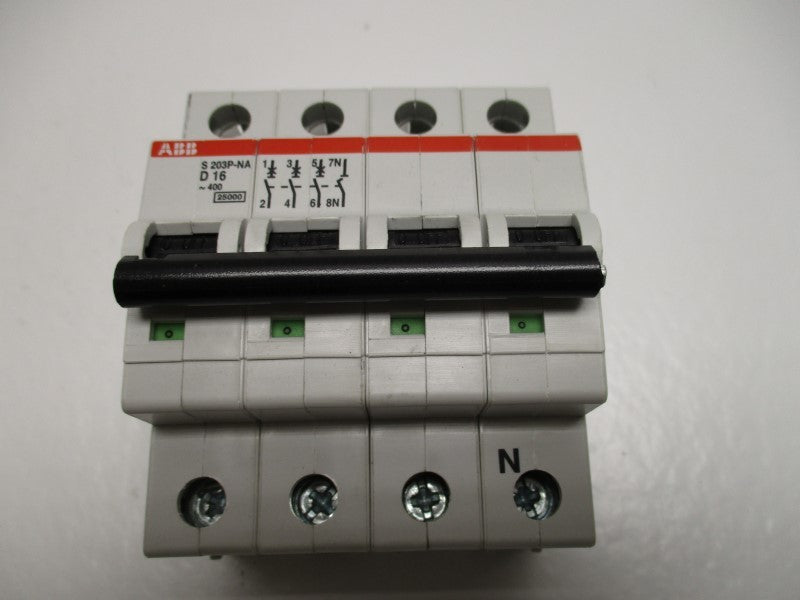 ABB S203P-NA CIRCUIT BREAKER 16A  NSNP