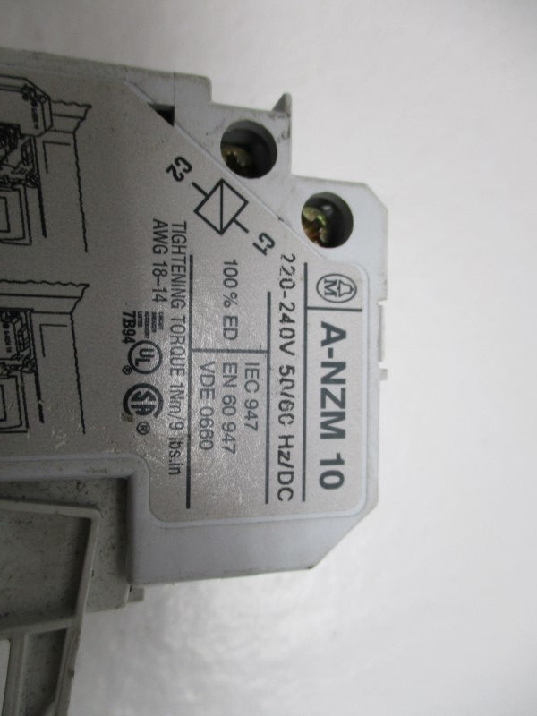 KLOCKNER MOELLER A-NZM10 SHUNT TRIP 220-240V  UNMP