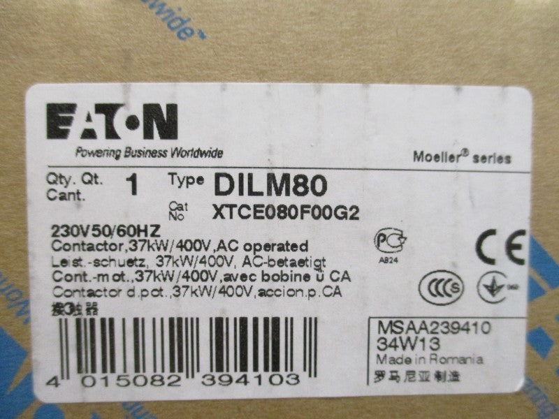 EATON DILM80 CONTACTOR 230V  NSMP