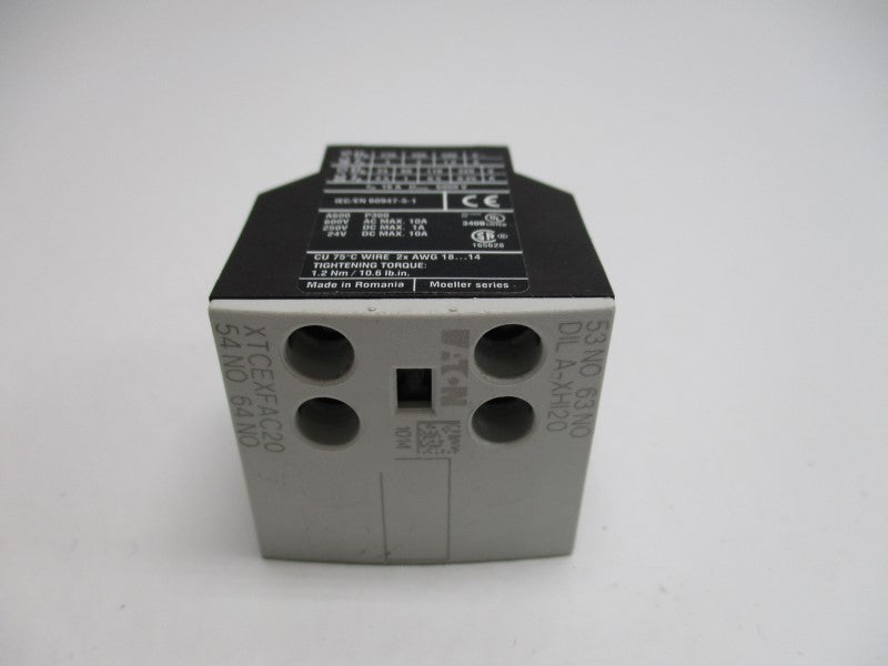 EATON DILA-XHI20 AUXILAIRY CONTACT  NSNP